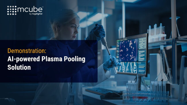 <span class="n-head">10x Faster Plasma Pooling with Intelligent Optimization </span>Optimize plasma pooling workflows for therapeutics and diagnostics. This AI solution, built on mcube™, balances antibody targets and inventory constraints to reduce waste and improve throughput.