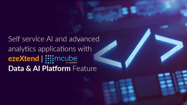 <span class="n-head">Self-Service AI for Business Users with ezeXtend </span>ezeXtend on mcube™ empowers teams to build AI apps with low-code simplicity using  drag-and-drop configurations, and seamless integration with ML models. Create, integrate, and deploy fast—no deep coding expertise required.